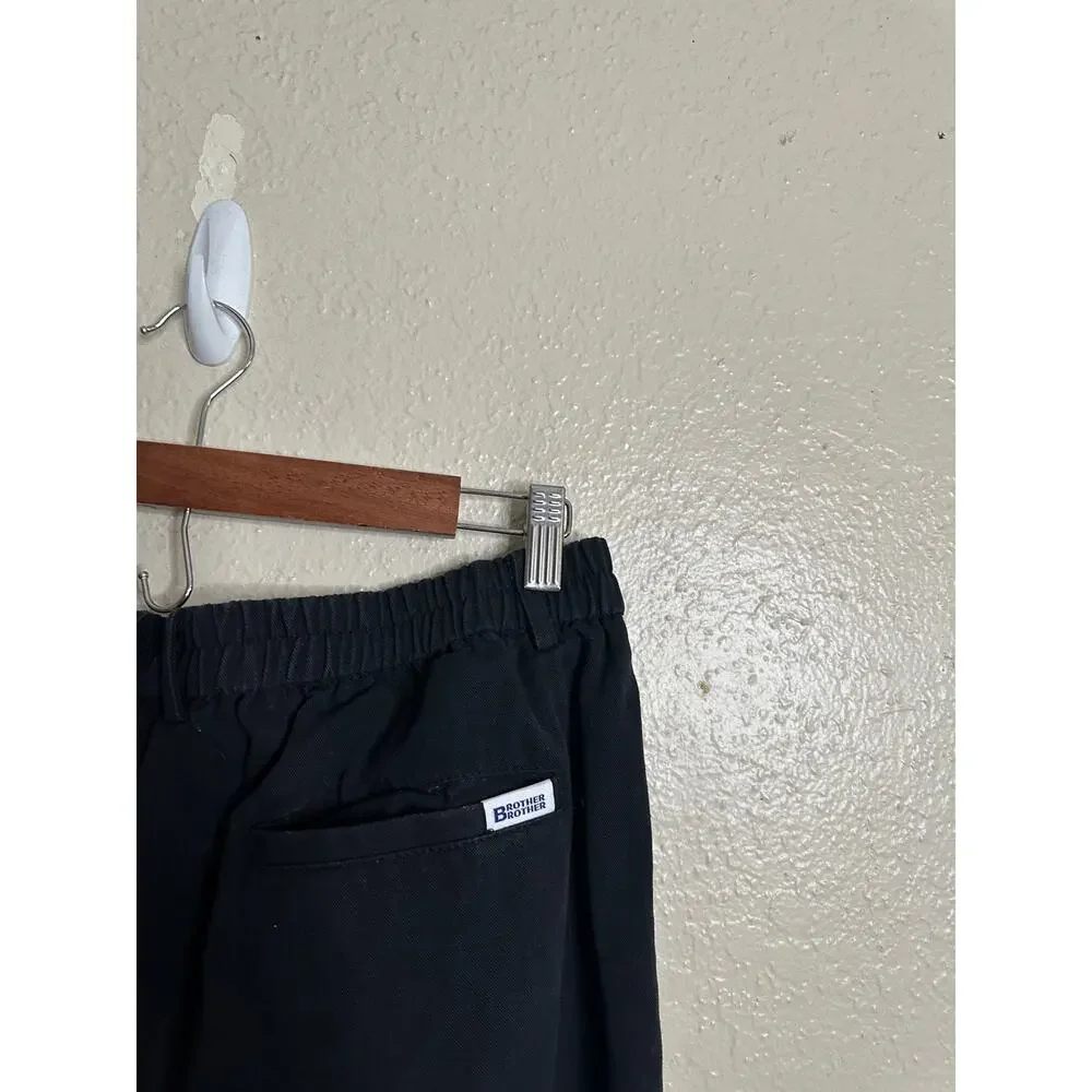Brother Brother Los Angeles Black Drawstrings Pants Tapered Pull On Mens XL